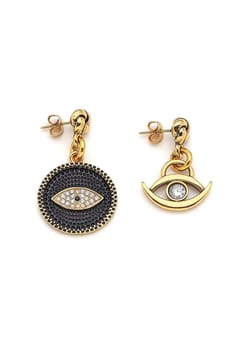 Mon Reve Illuminated Black Eye Earrings