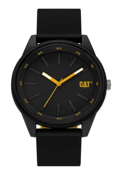 Cat Men's Quartz Rubber Strap