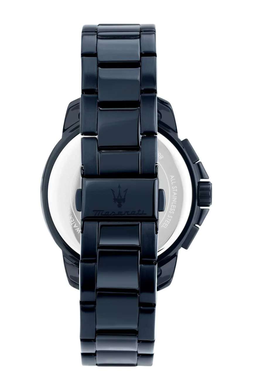 مازيراتي ساعة كوارتز بسوار معدني للرجال