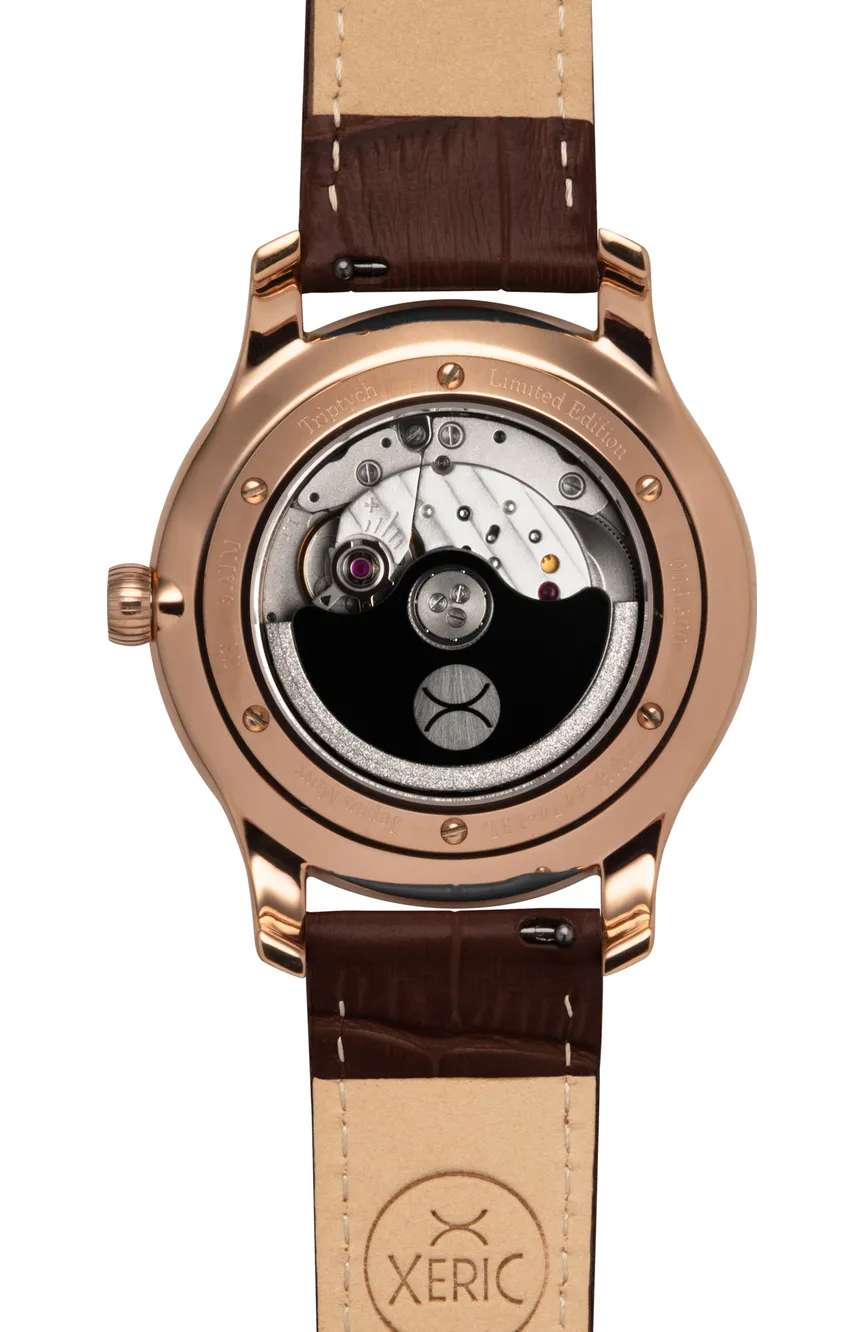 Xeric Triptych Automatic Wandering Hour Rose Gold Ocean