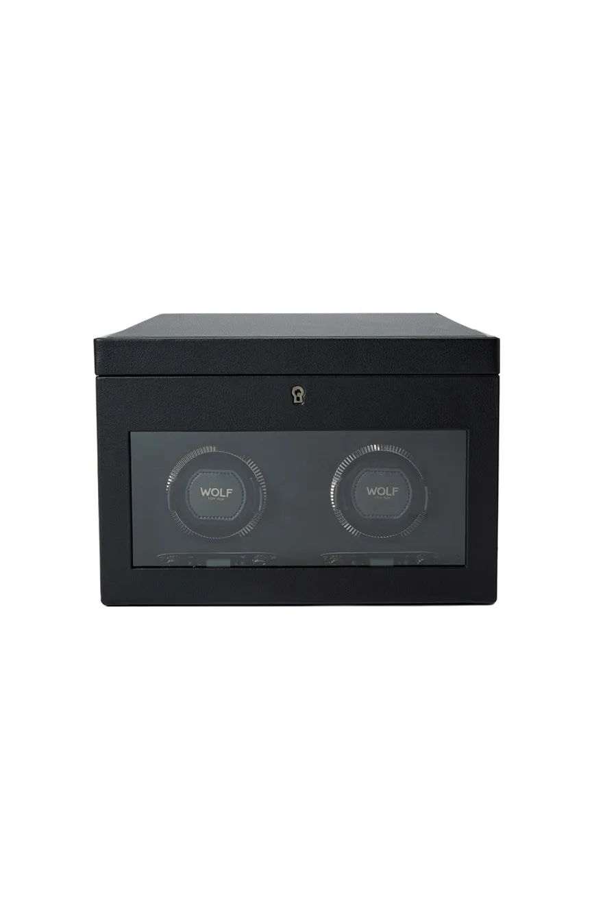 

WOLF | British Racing Double Watch Winder with Storage