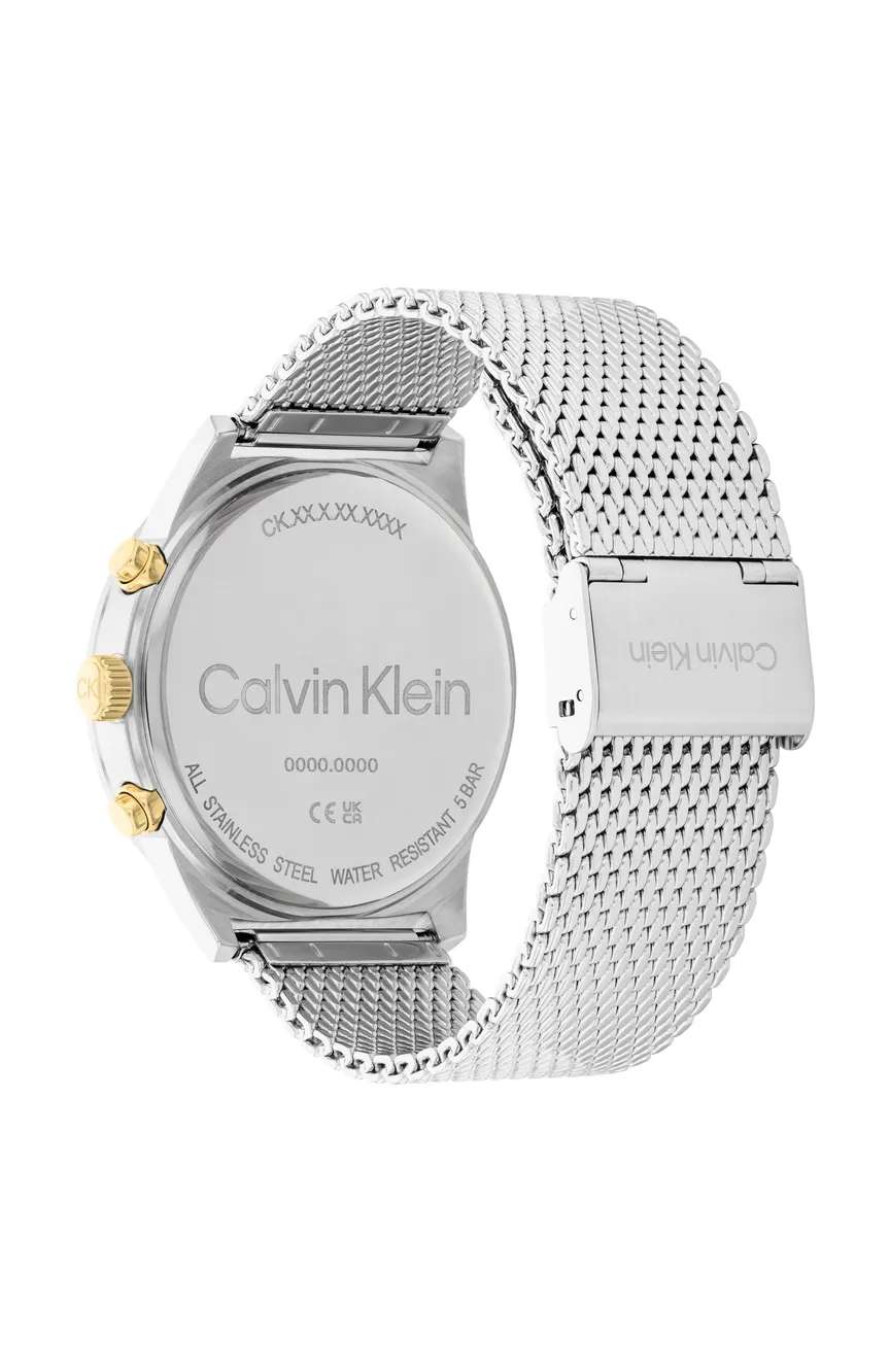 كلفن كلاين ساعة يد رجالية بسوار ستانلس ستيل من كالفن كلاين بتقنية الكوارتز - 25200296