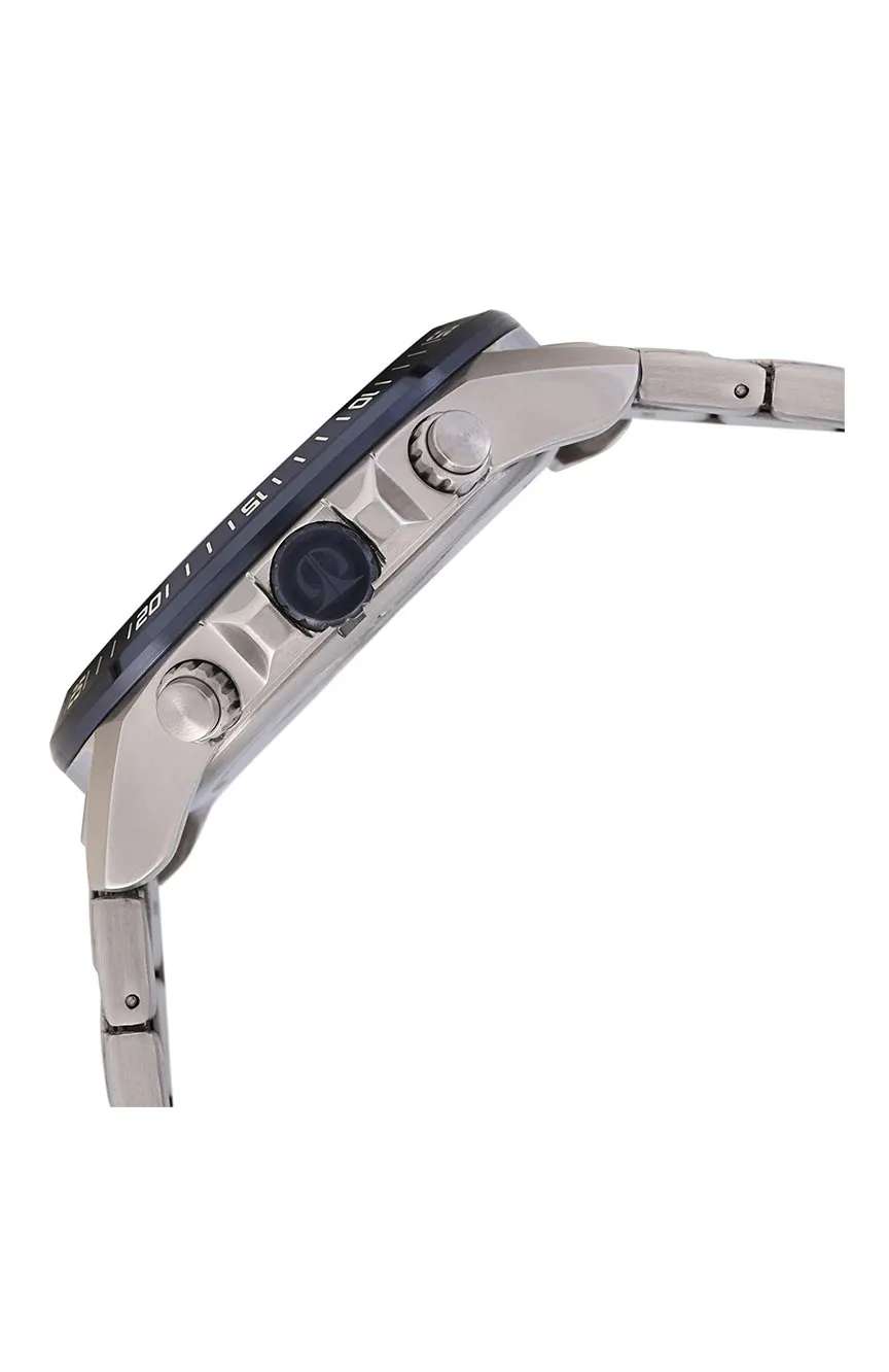 Titan Octane Blue Dial Chronograph Stainless Steel Strap watch for Men