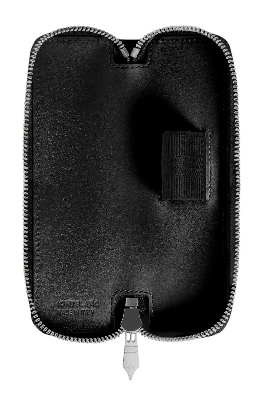 Montblanc 1 Pen Pouch with zip in Meisterstuck Leather