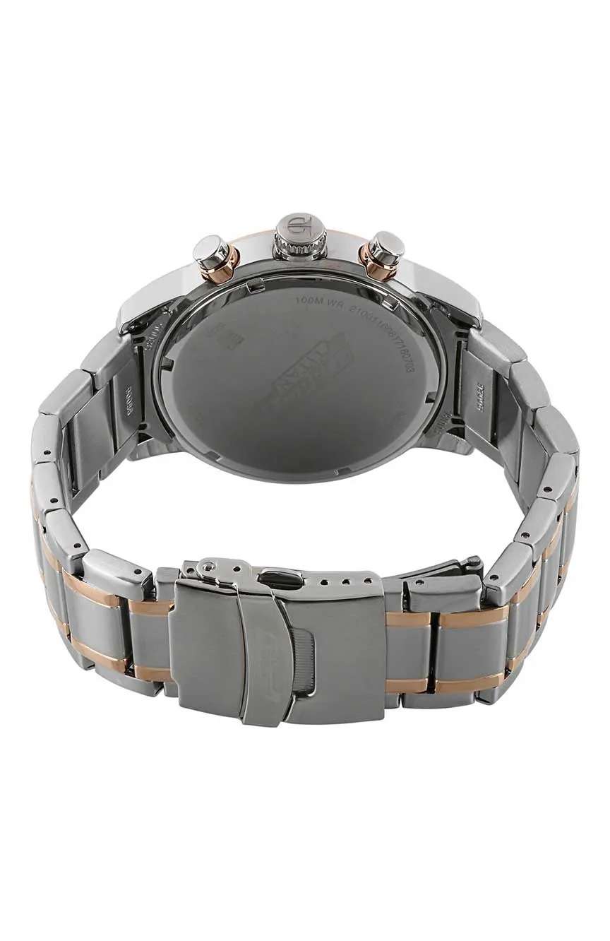 Titan Octane Quartz Chronograph White Dial Stainless Steel Strap Watch for Men