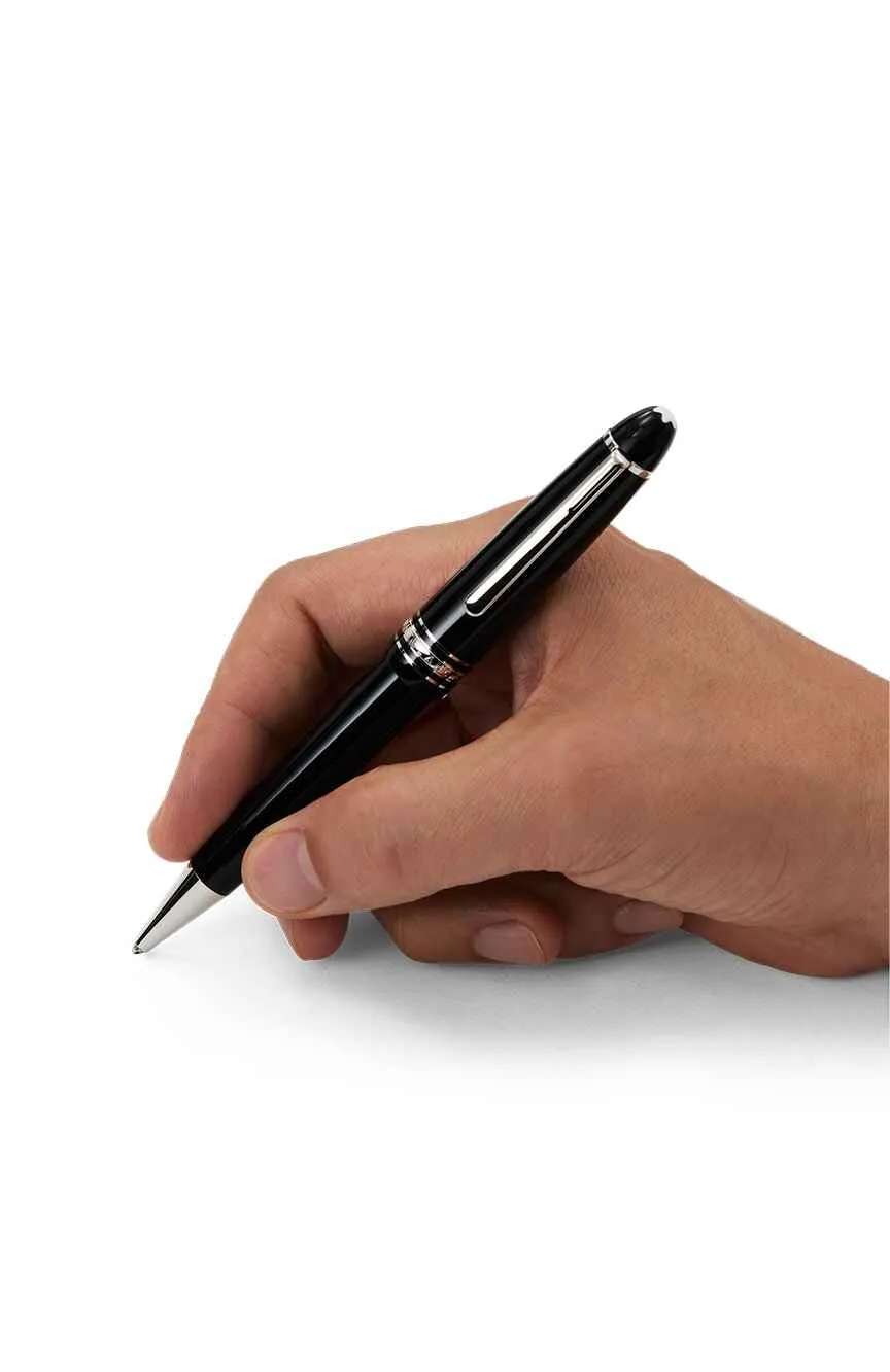 مون بلان قلم حبر جاف مايسترشتوك لي جراند مطلي بالبلاتينيوم