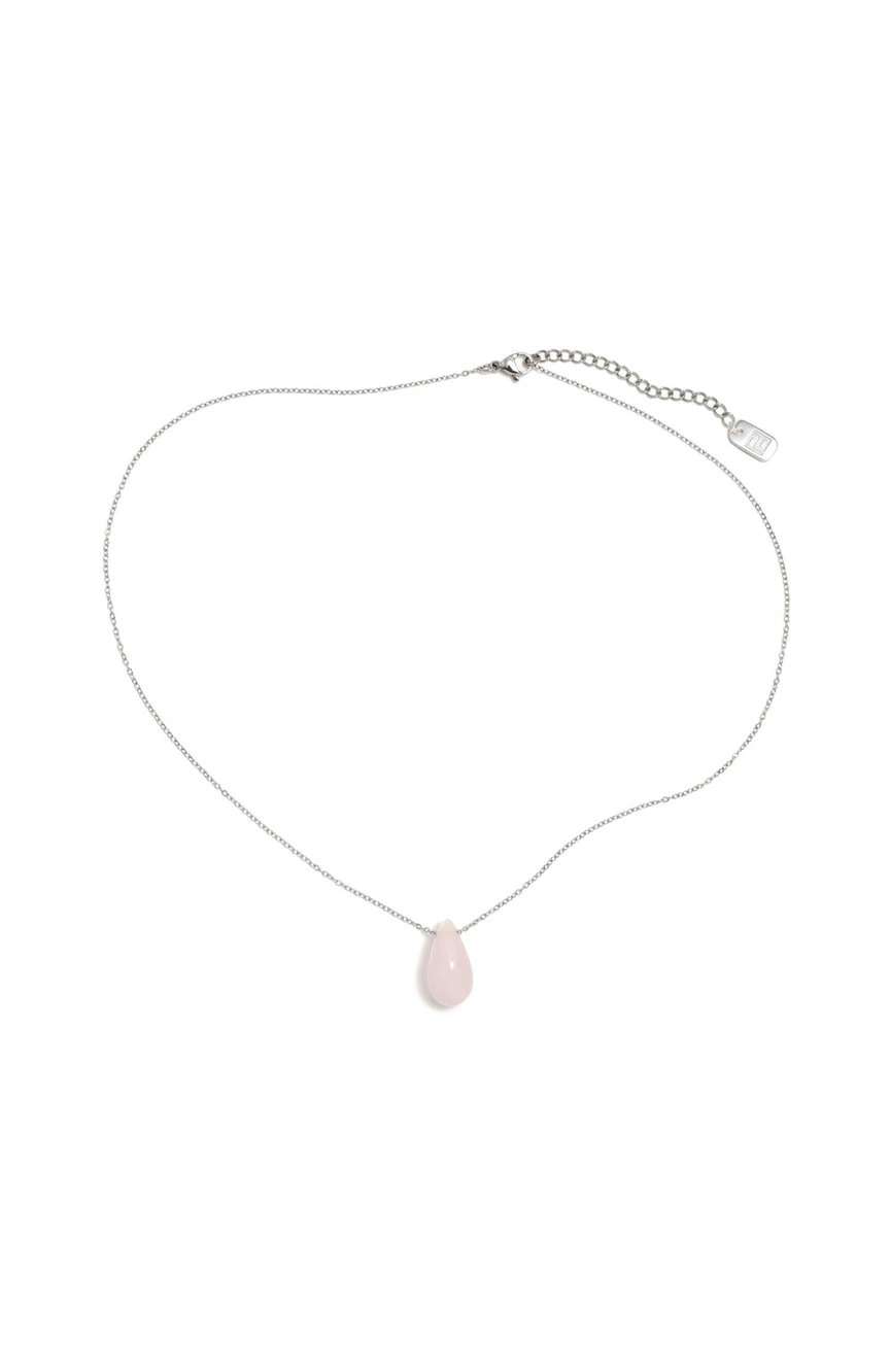 Pertegaz Sterling Silver Rose Quartz Necklace