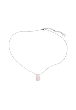 Pertegaz Sterling Silver Rose Quartz Necklace