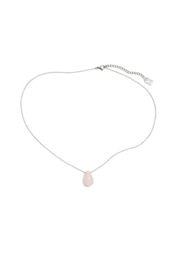 Pertegaz Sterling Silver Rose Quartz Necklace