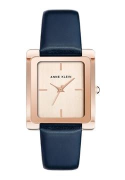Anne Klein ساعة يد نسائية بسوار جلدي