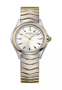 Ebel Womens Wave Quartz 18K Yellow Gold Watch