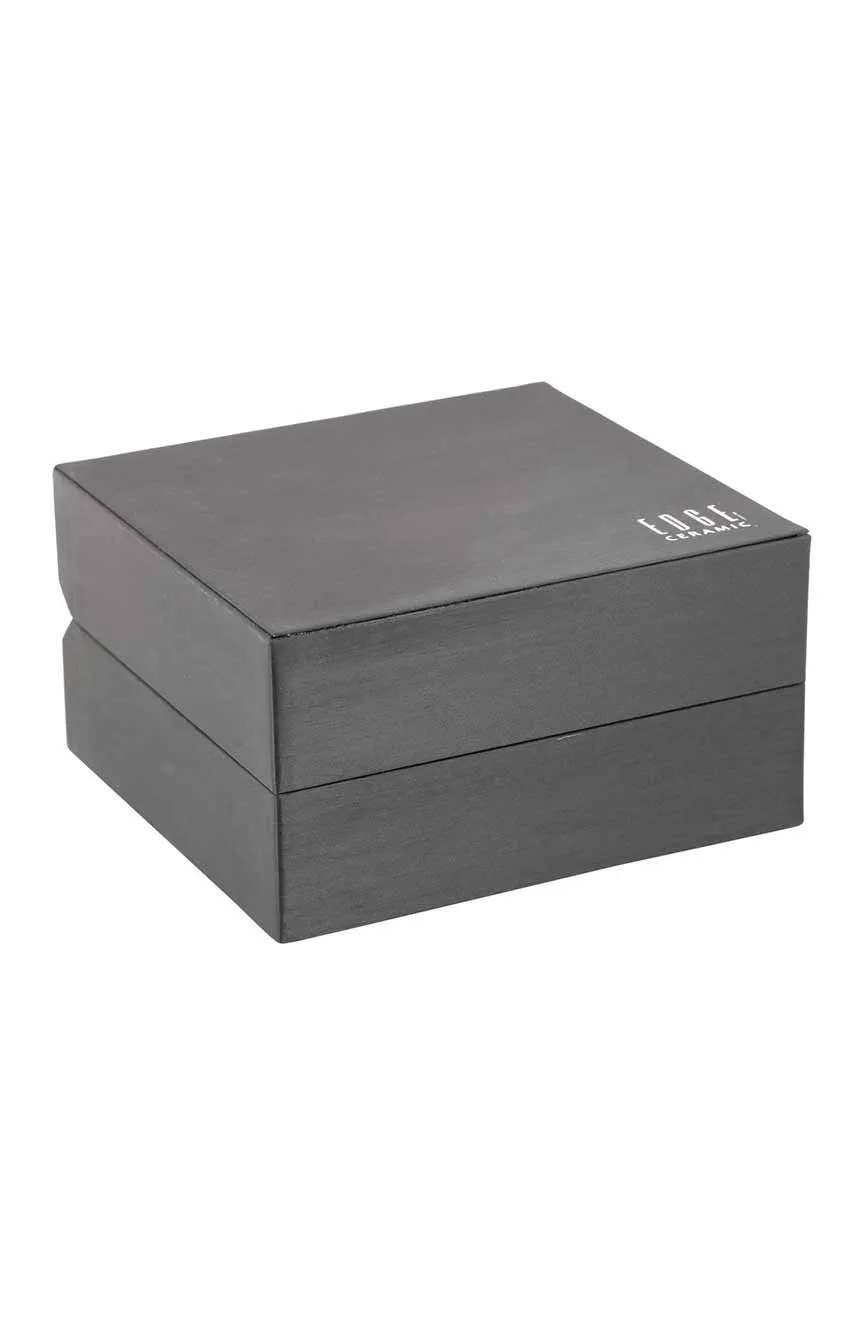 Titan Edge Ceramic White Dial Analog Ceramic Strap watch for Men