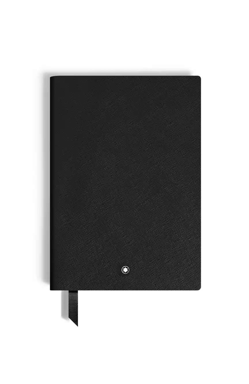 مون بلان Notebook Medium Saffiano Leather Black Lined Pages