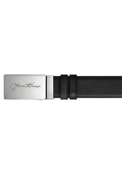 Montblanc 35 mm Reversible Belt in Sartorial Leather with Plate Buckle