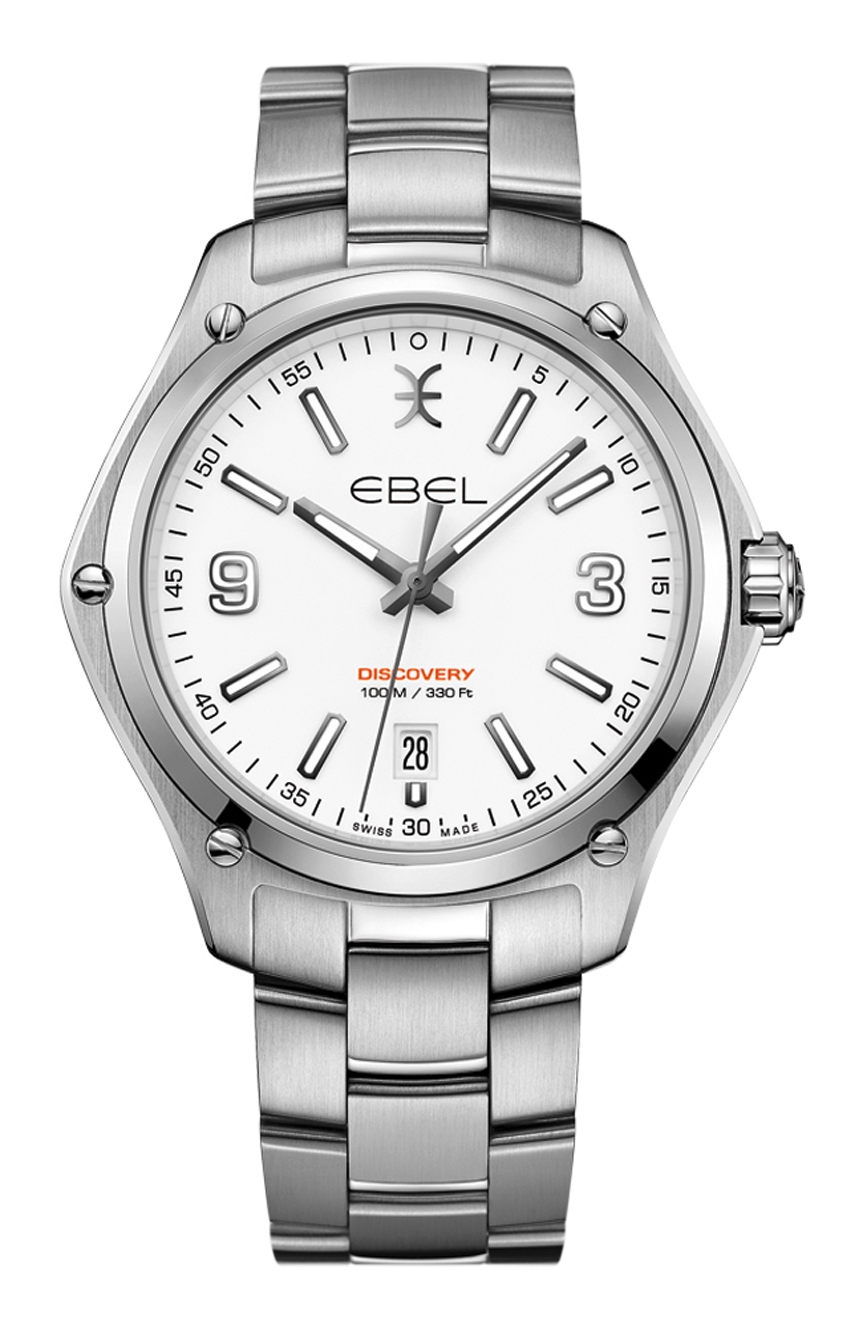 Ebel Mens Discovery Quartz Stainless Steel Watch