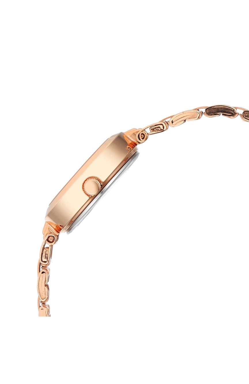 Titan Karishma Rose Gold Round Dial Metal Strap Analog Watch for Women