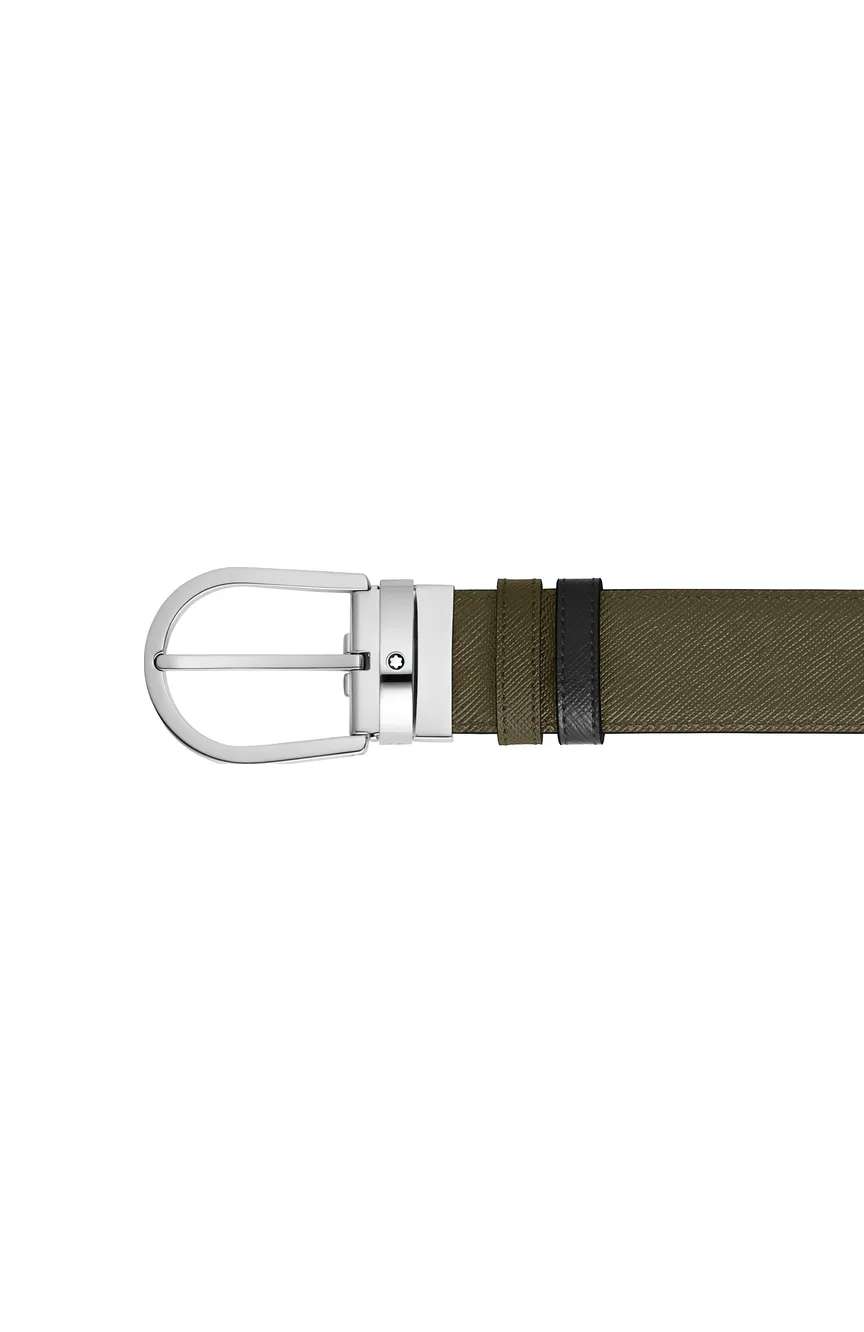Montblanc Horseshoe 35 mm Reversible Belt in Sartorial Leather