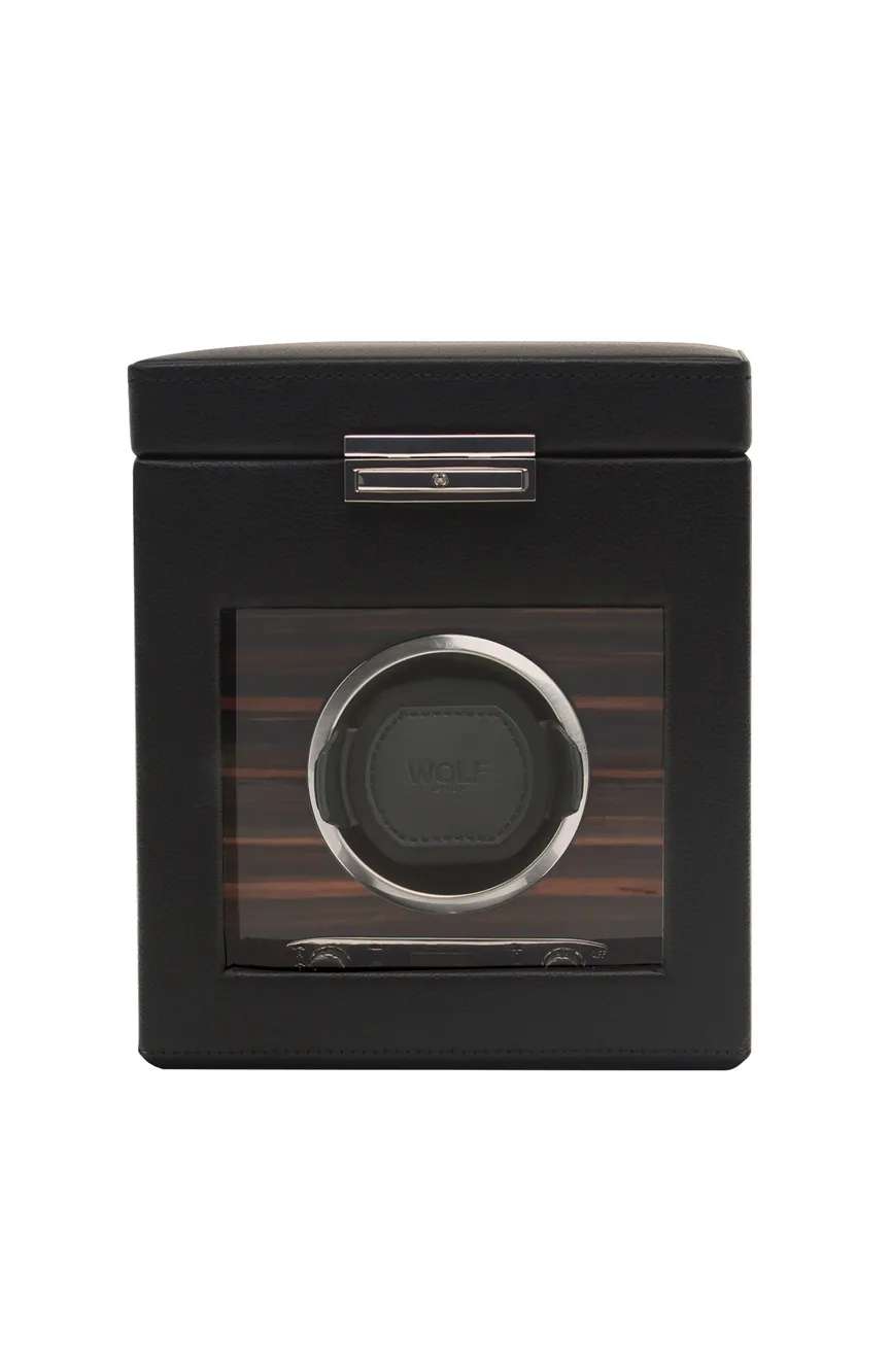وولف علبة رودستر لساعة واحدة مع مساحة للتخزين