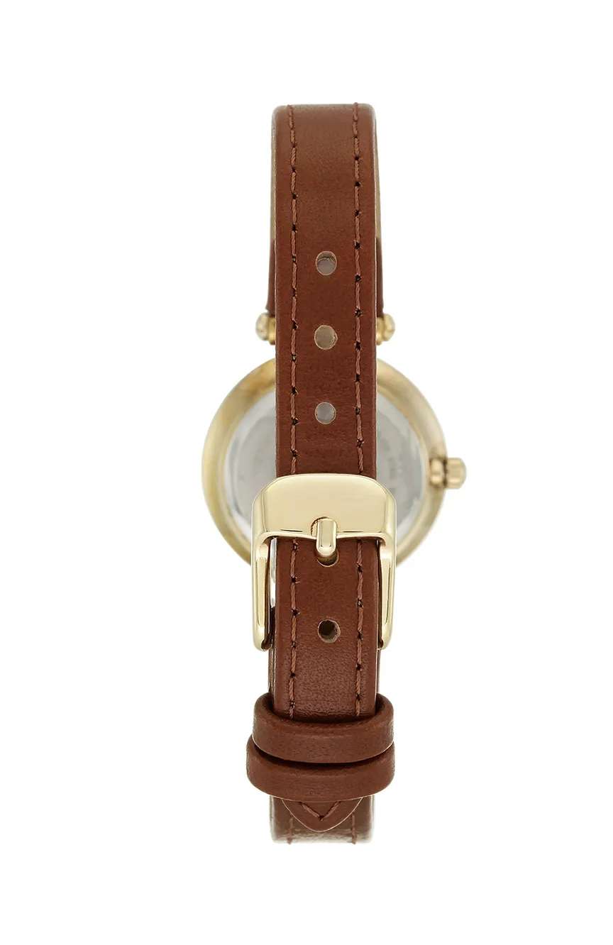 Anne Klein Women Analog Leather Watch