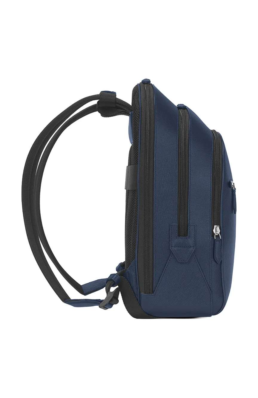 Montblanc Medium Backpack With 3 Compartments In Sartorial Leather