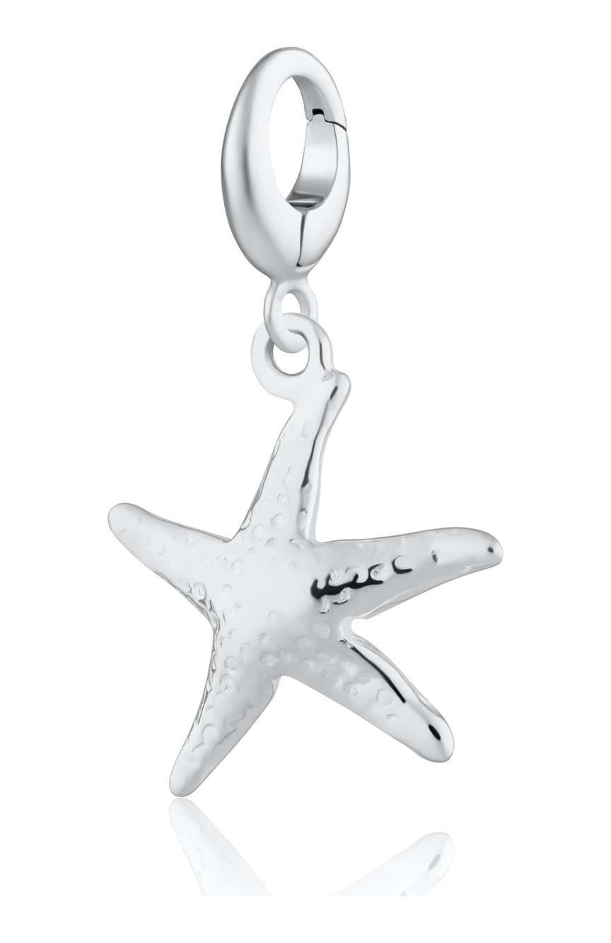 Lily Charmed Silver Starfish Charm