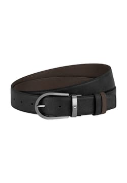 Montblanc Horseshoe 35 mm Reversible Belt in Sartorial Leather