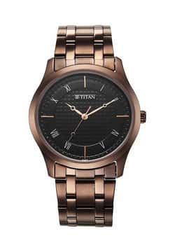 Titan ساعة تيتان كاريشما بميناء اسود للرجال