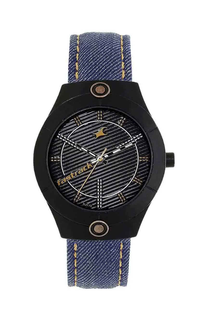 

Titan | Fastrack Denim Quartz Analog White Dial Denim Strap Watch for Girls