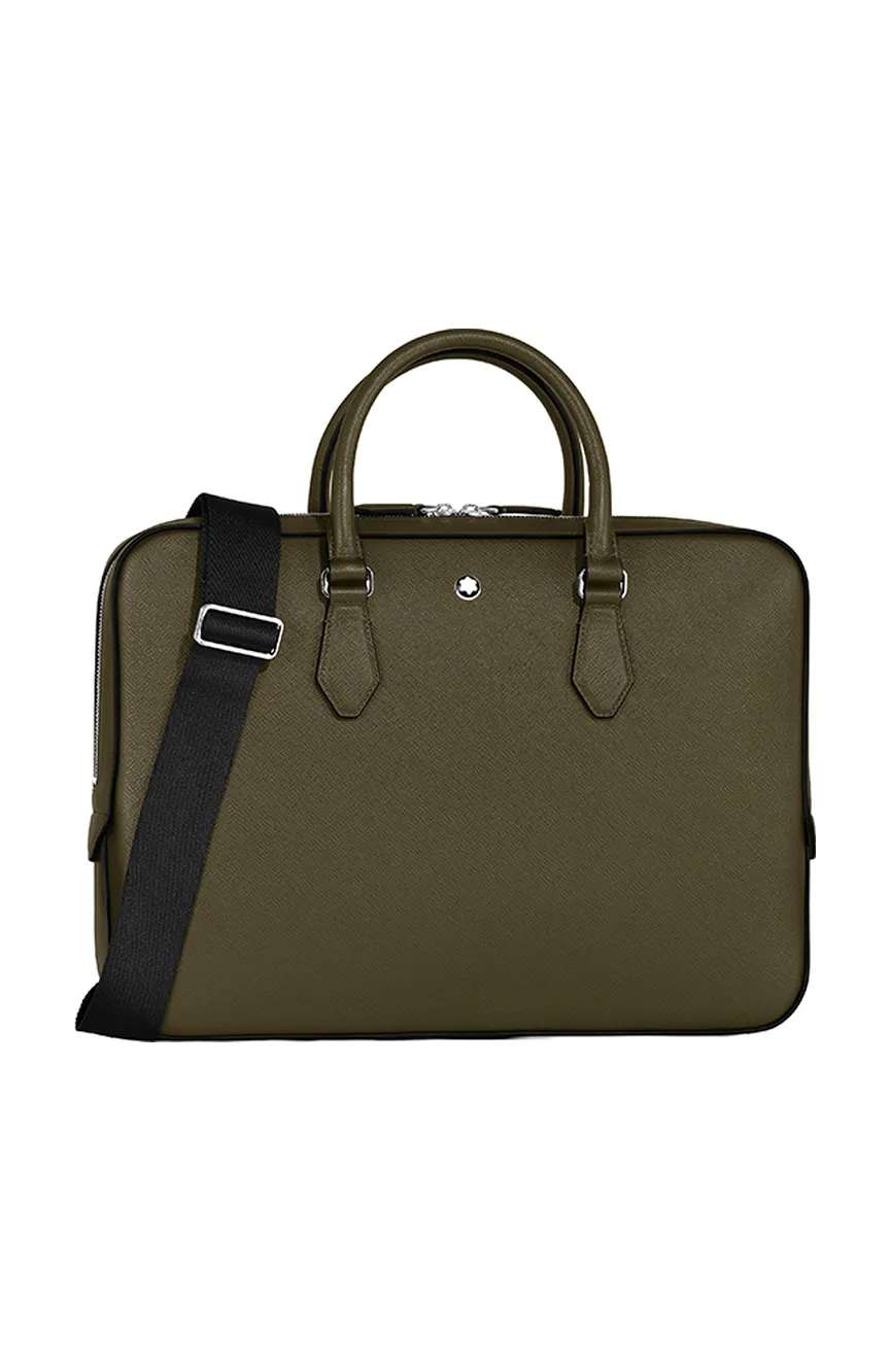 Montblanc Thin Briefcase In Sartorial Leather