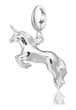 Lily Charmed Silver Unicorn Charm