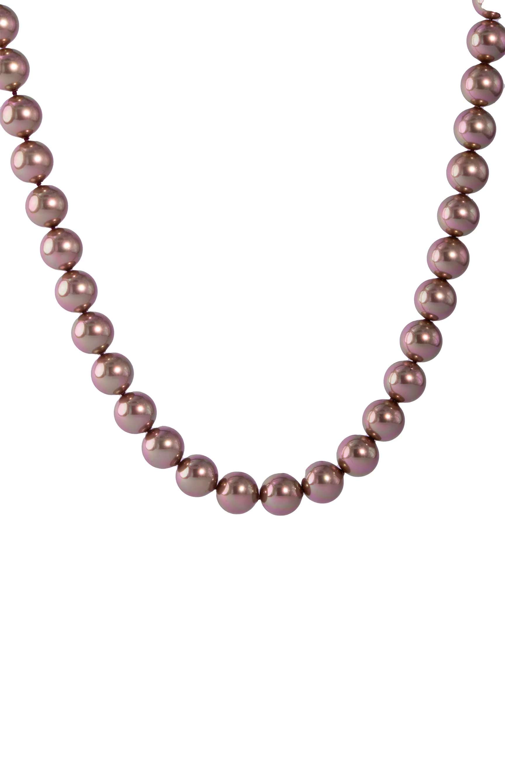 مادري بيرلا قلادة من اللؤلؤ الرمادي