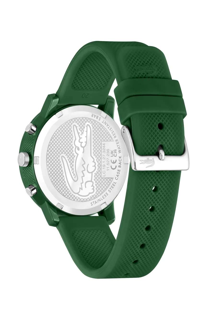 لاكوست ساعة يد رجالية من لاكوست بتقنية الكوارتز مصنوعة من السليكون- 2011245