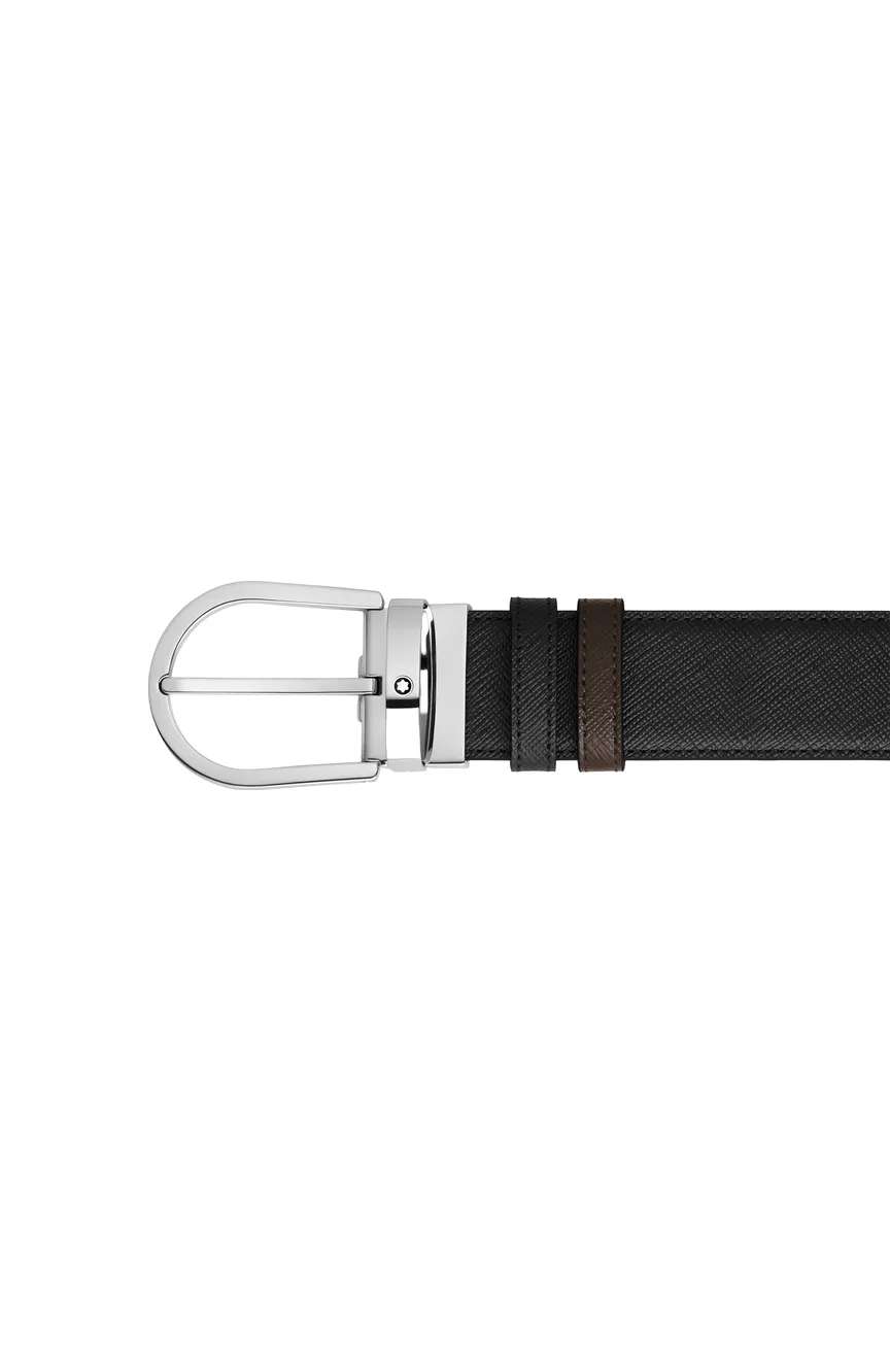 Montblanc Horseshoe 35 mm Reversible Belt in Sartorial Leather