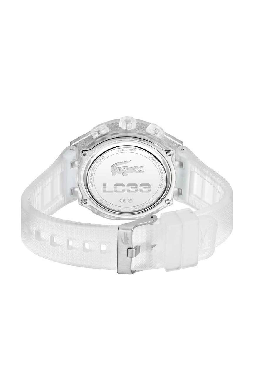 Lacoste Men Lc33 Round Silicone 44.6 mm