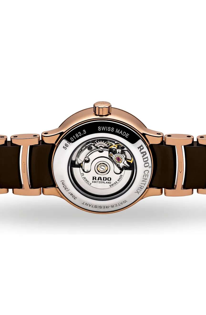 رادو ساعة يد نسائية سينتركس أوتوماتكية دايموندز