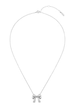 Numbering Pave Single Ribbon Necklace