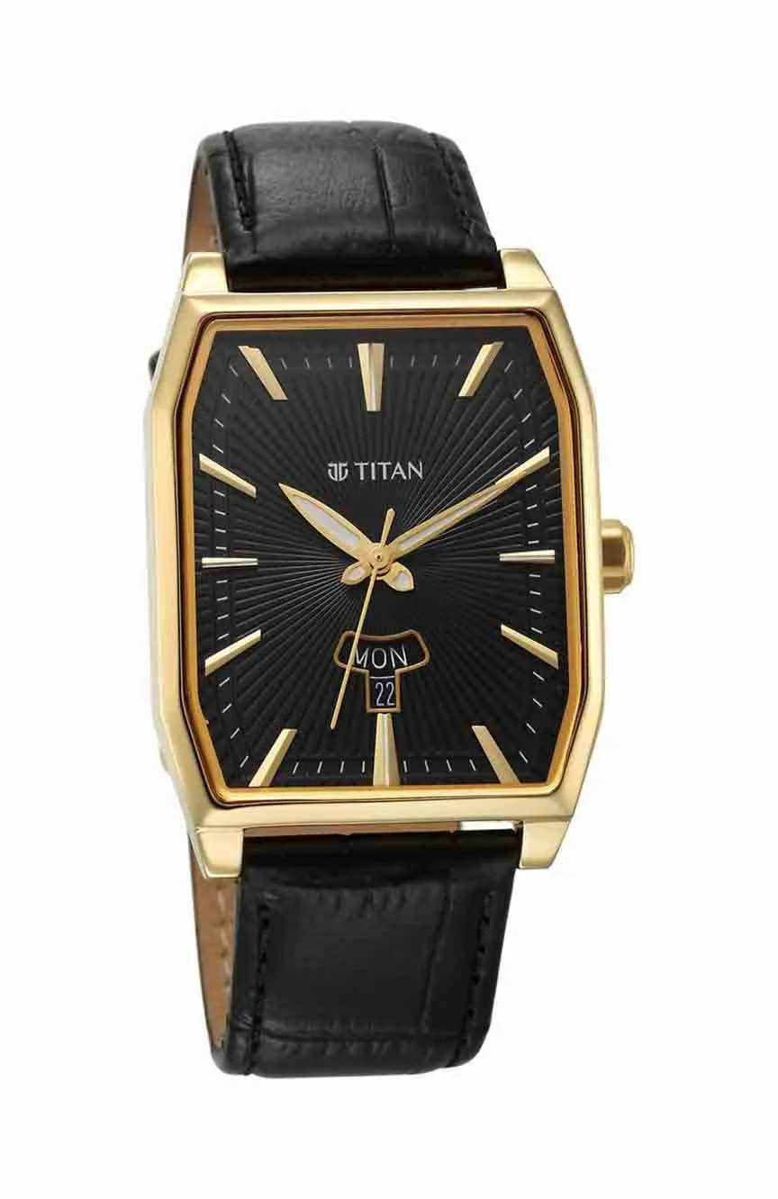 

Titan | Titan Regalia Opulent Analog with Day and Date Black Dial Watch for Men