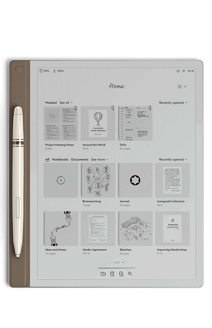 Montblanc Digital Paper Elixir Gold color