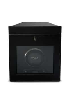 WOLF BRITISH RACING SINGLE WATCH WINDER WITH STORAGE