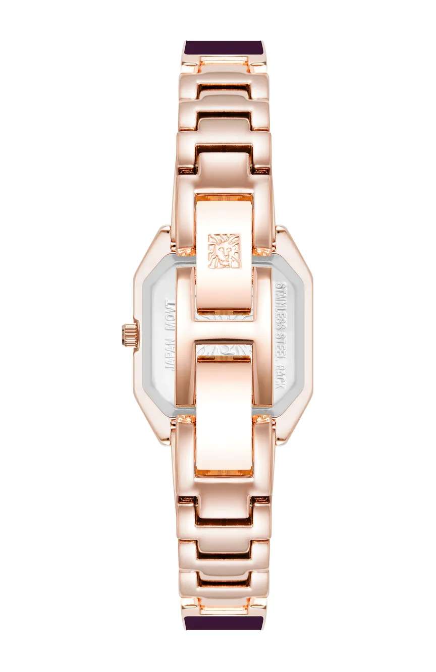 آن كلاين ساعة انالوج بسوار معدني للنساء