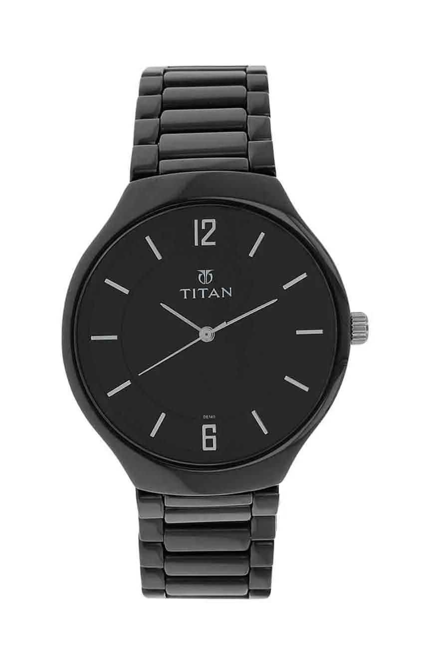 

Titan | Titan Black Dial Analog Ceramic Strap Ceramic Strap Watch for Men