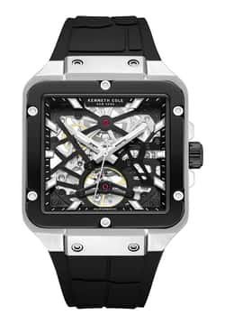 Kenneth Cole ساعة بسوار سيليكون من كينيث كول للرجال