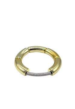 Colette Market Gold tube bracelet with silver bar