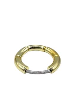Colette Market Gold tube bracelet with silver bar