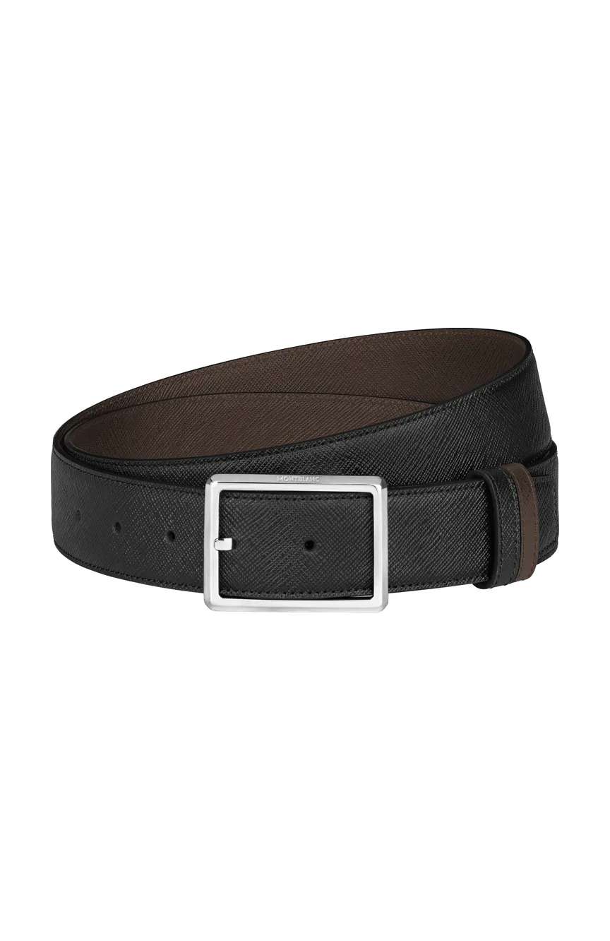 Montblanc Rectangular 35 mm Reversible Belt in Sartorial Leather
