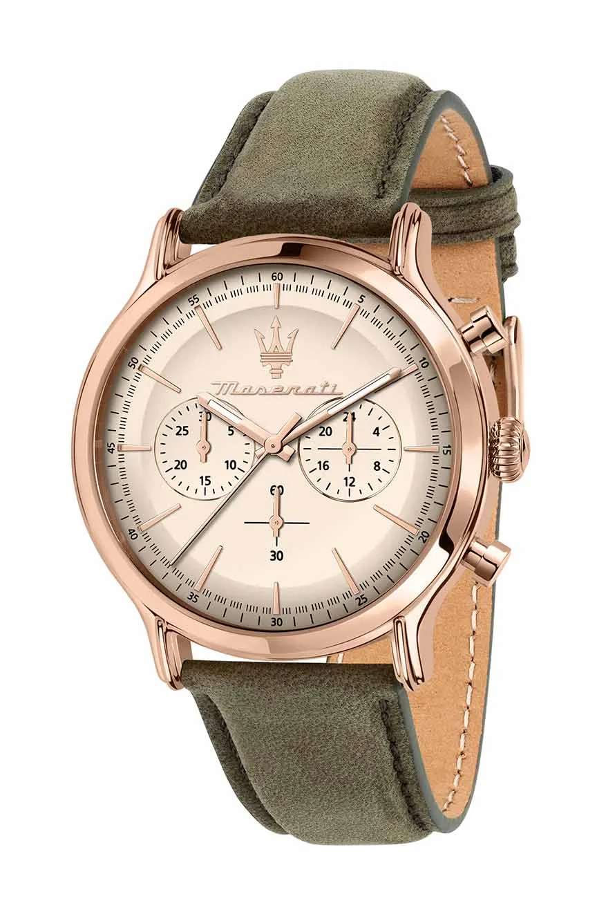 MASERATI Men Quartz Leather Watch