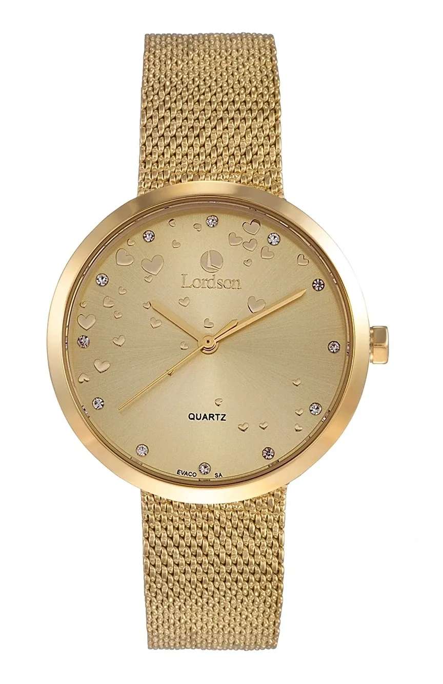 Lordson Ladies Gold Stainless Steel watch
