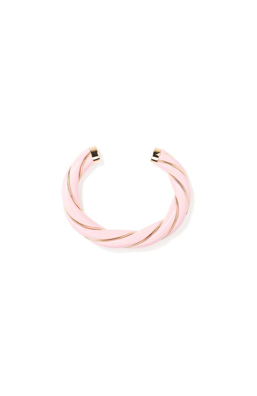 Aurelie Bidermann Diana Baby Pink Twisted Bracelet