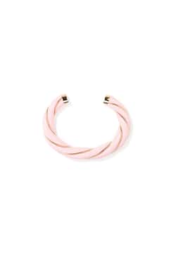 Aurelie Bidermann Diana Baby Pink Twisted Bracelet
