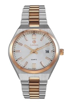 Lordson Ladies Silver Rose Gold Stainless Steel watch